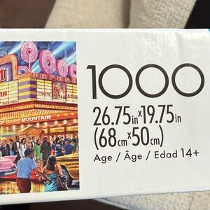 Puzzle: 1,000 piece “1960’s Cinema puzzle” by Buffalo